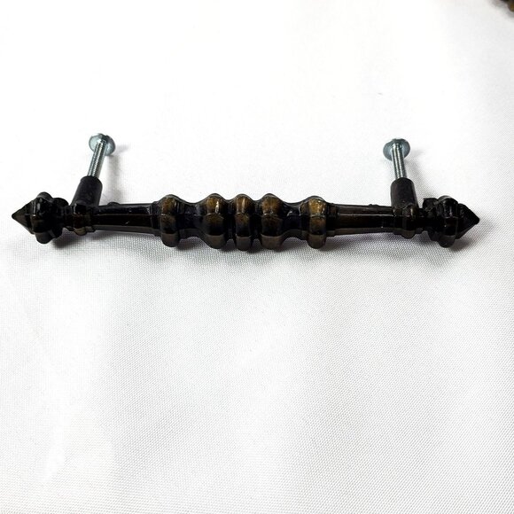 Vintage Antique-Style Amerock Bronze Cabinet Drawer Pull Handles Set Of 4 - Picture 10 of 11